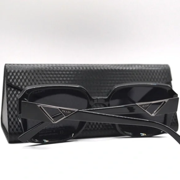 Prada Women’s Oversized Sunglasses | Black Frame | Gray Gradient | New | No Box - Picture 13 of 15